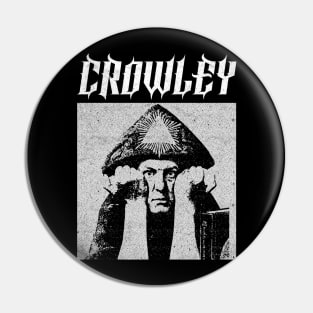 Aleister Crowley †† Occultist Vintage-Style Design Pin