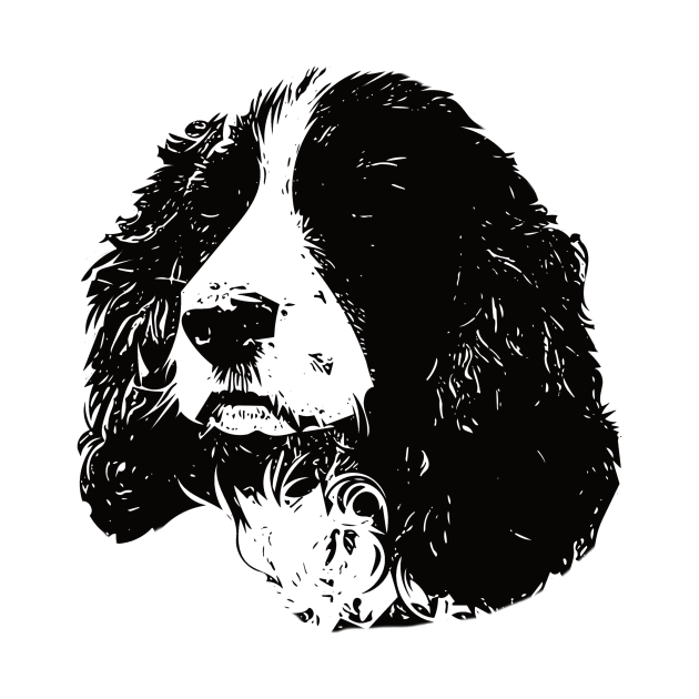 English Springer Spaniel Face Design - A Springer Spaniel Christmas Gift by DoggyStyles