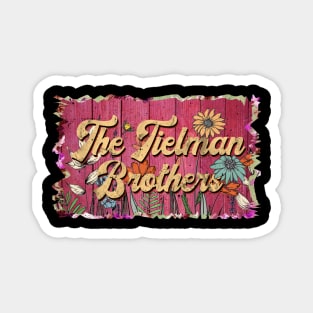 Classic Tielman Personalized Flowers Proud Name Magnet