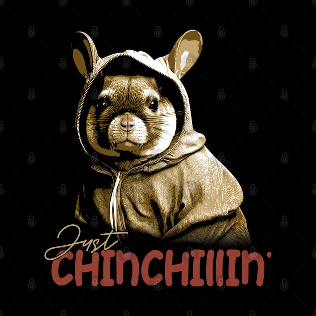 Soft Fur Symphony Chinchilla Just Chinchillin' Tee for Pet Admirers by Merle Huisman