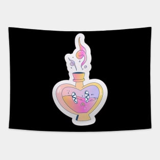 Cute Scared Love Potion Tapestry