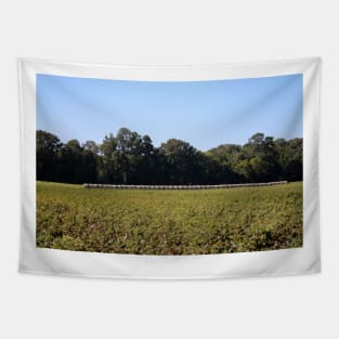 Hay Bales In Field Tapestry