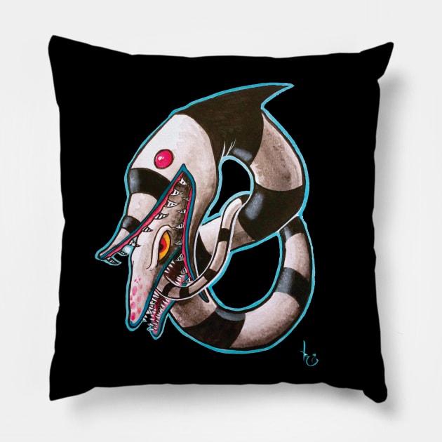 Infinite Sandworm Pillow by robo_ohno