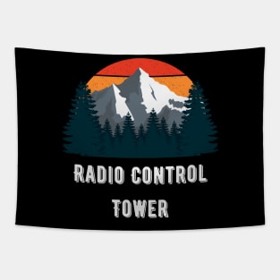 Radio Control Tower Tapestry