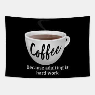 Coffee + Adulting Tapestry