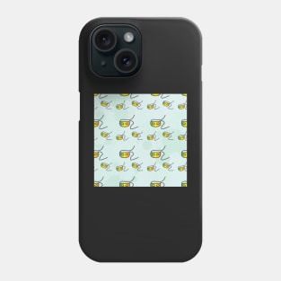 Green Yellow Orange masks pattern Phone Case