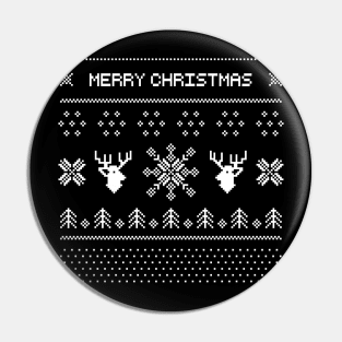 pixel deers christmas Pin