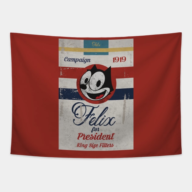 Cartoon Vintage Propaganda Tapestry by CTShirts