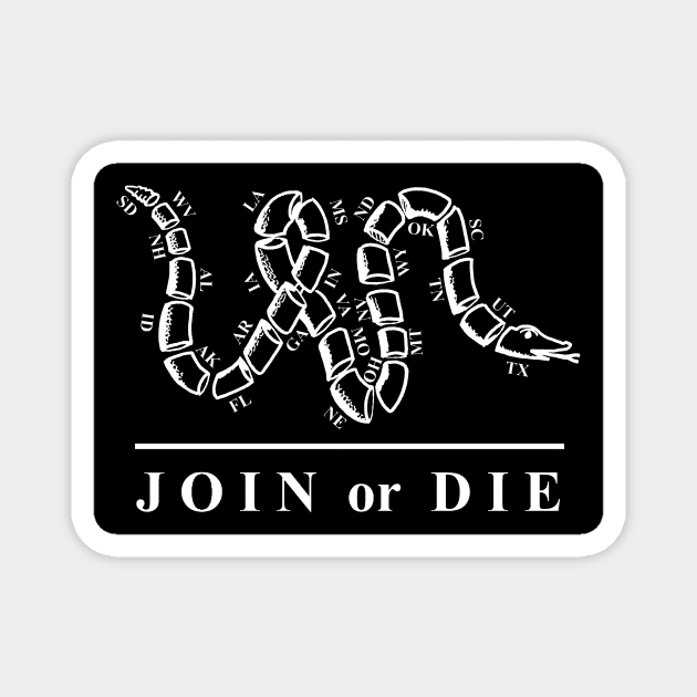 Join or Die5 Magnet by Limb Store