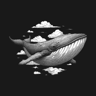 Blue whale in the Sky T-Shirt