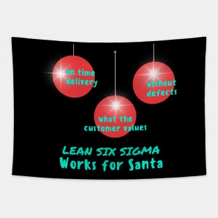 Lean Six Sigma / Works for Santa / making the holidays perfect Tapestry