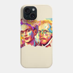 Van Gogh Frida Kahlo Portrait Phone Case