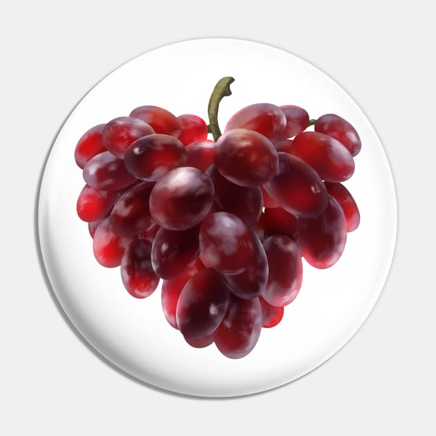 Grape Love Pin by Ed Labetski Art