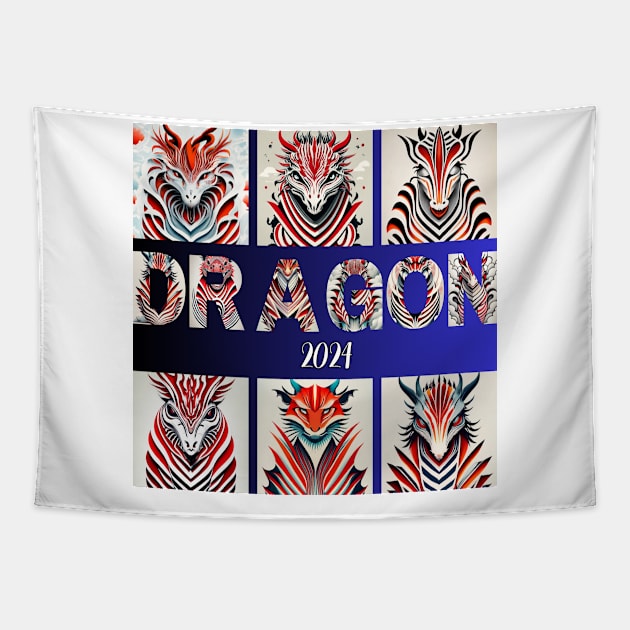 Dragon - 2024 Tapestry by SimpleByJetson