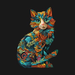 Artistic Boho Cat T-Shirt