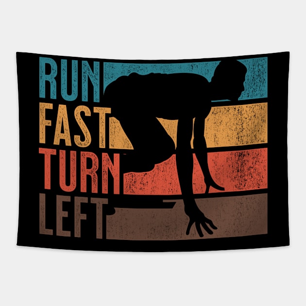 Run Fast Turn Left Sprint Dash Runners 100m 200m 400m Gift Tapestry by grendelfly73