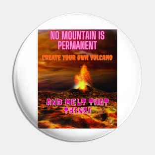 Mountain Volcano Pin