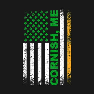 Irish American Flag CORNISH, ME T-Shirt