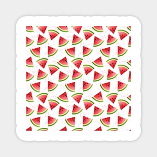Watermelon Pieces Minimalist Pattern Magnet