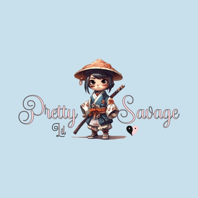 Cute Anime Chibi Style Samurai Girls by PlayfulPandaDesigns