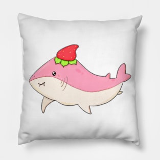 strawberry shark 🍓 Pillow