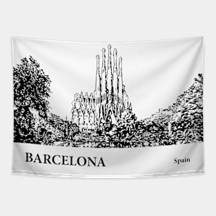 Barcelona - Spain Tapestry