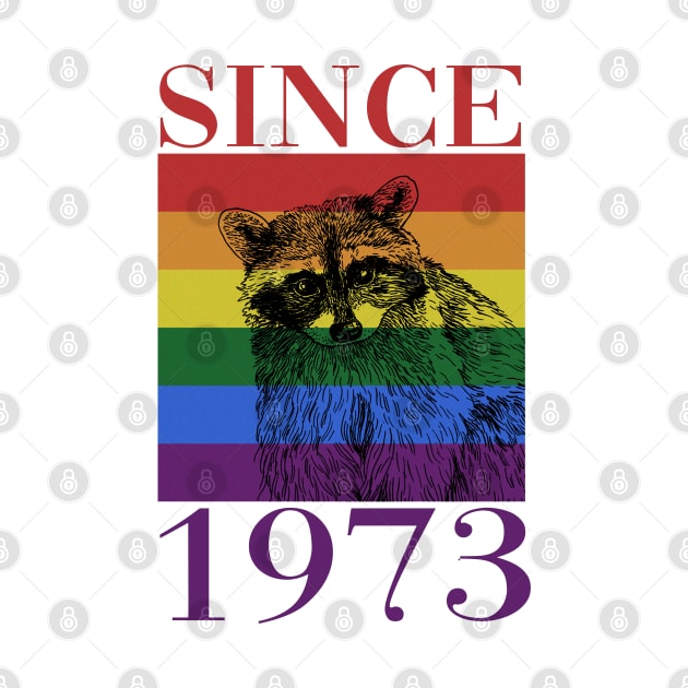 Retro LGBT Raccoon Since 1973 by mia_me