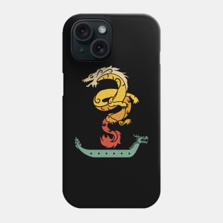 Dragon Boat Paddling Vintage Look Phone Case