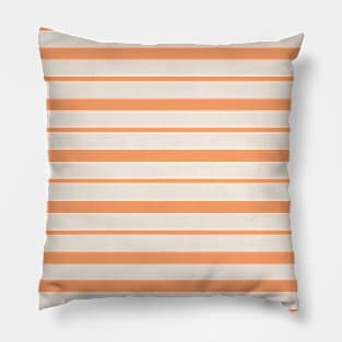 Minimalist Peach Stripes Pillow