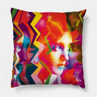 Virginia Woolf IV - Art by Zoran Maslic Pillow