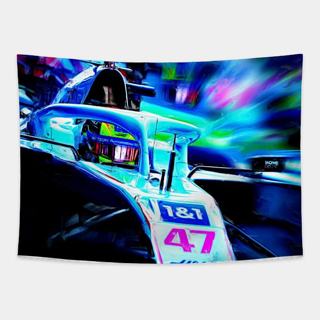 47 - Mick Schumacher Tapestry by DeVerviers