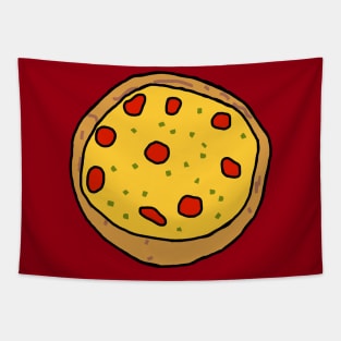 Food Thin Crust Pizza Tapestry