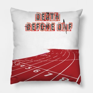 Fasbytes Track Running ‘ Death before DNF ‘ Pillow