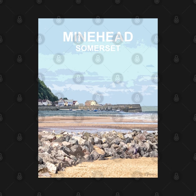 Minehead Somerset. Minehead Travel location poster by BarbaraGlebska