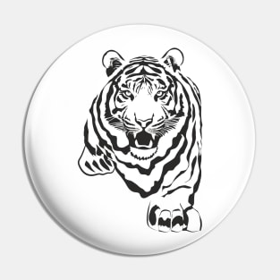 Tiger (black print) Pin