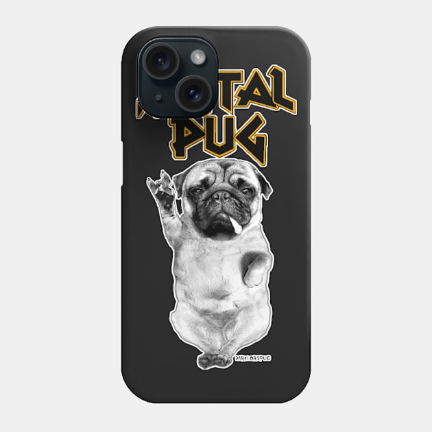 Metal Pug Phone Case by darklordpug