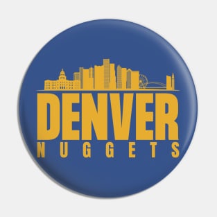 Denver City Nuggets Basketball Pin