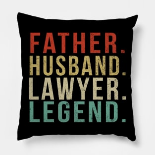 Lawyer Dad Vintage/ Father. Husband. Lawyer . Legend. Pillow