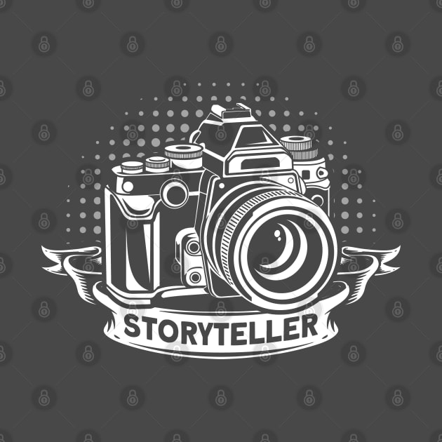 Storyteller Camera Lover Photographer by Toeffishirts