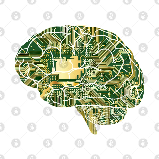 Motherboard Brain Shape by VshopDesign