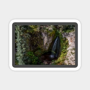 Trujillo Meadow Reservoir Waterfall - Colorado Magnet