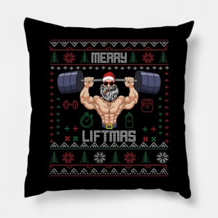 Fitness Christmas cool Santa lifting Pillow