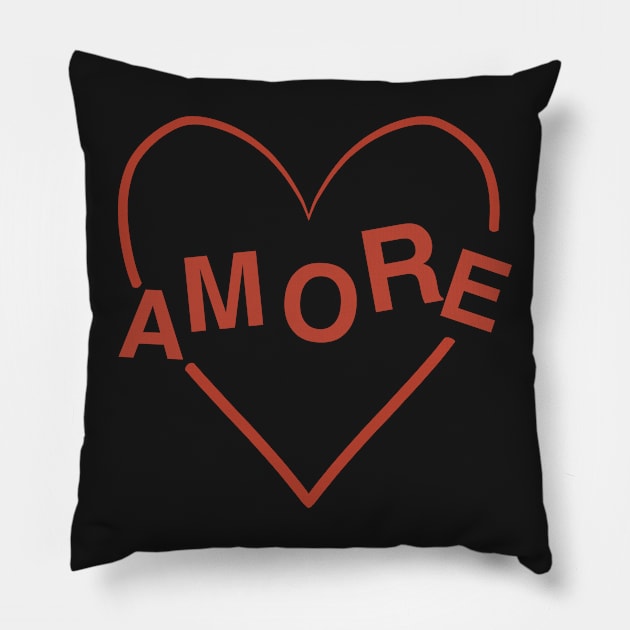 Amore mio Pillow by Holailustra