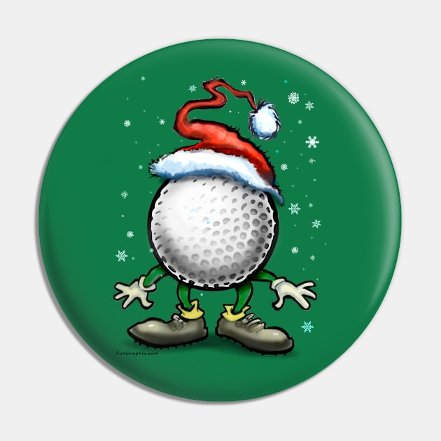 Golf Christmas Pin by Kevin Middleton