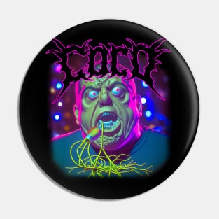 Comedian Joey "Coco" Diaz Deathcore Zombie Art | Dark Comedy Pin