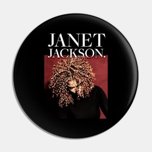 Janet Jackson 70s 80s Pop Music Pin