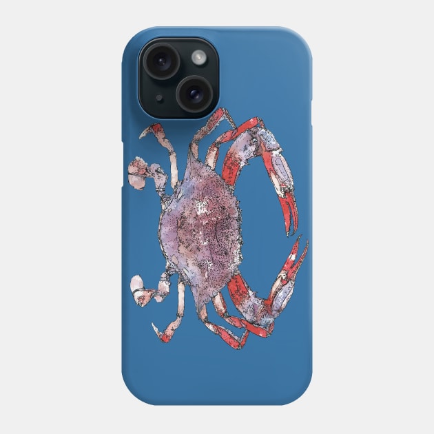 Crabby Phone Case by jennygormanart