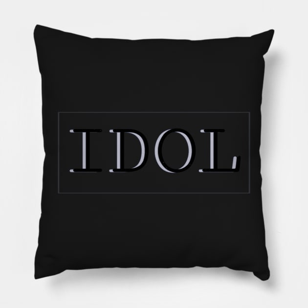 Minimalist fashion idol aesthetic trend elegant cool high fashion IT stylish love romantic definition unique minimalism modern script text Pillow by AGRHouse