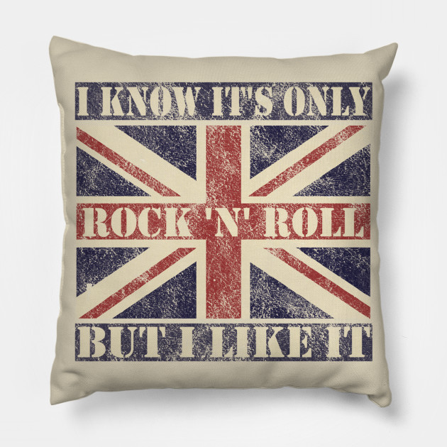It S Only Rock N Roll Rock N Roll Music Pillow Teepublic