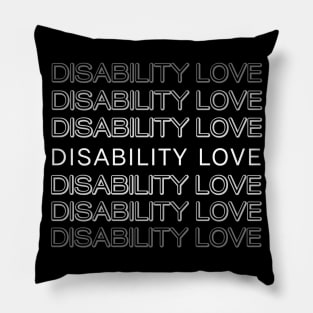 Disability Love ver. 5 white Pillow